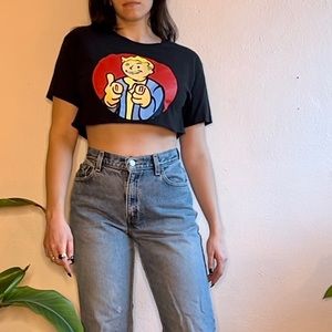 Fallout Pip Boy Cropped T Shirt